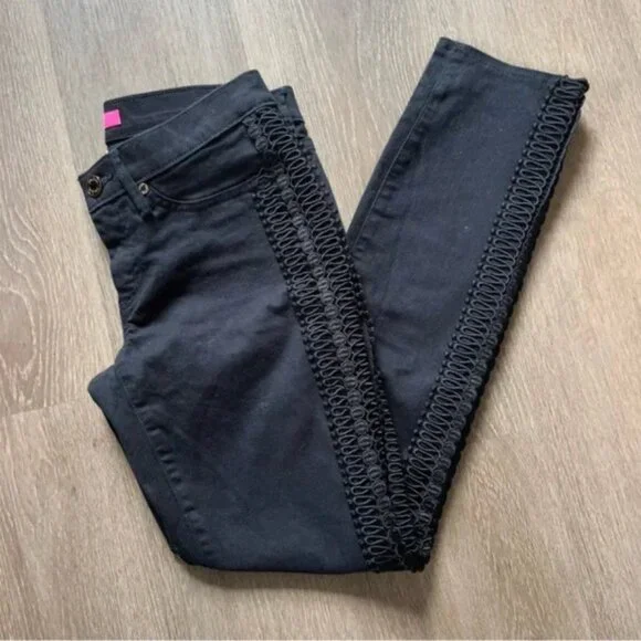 Lilly Pulitzer South Ocean Skinny Jeans Black Onyx size 4 - Picture 5 of 7